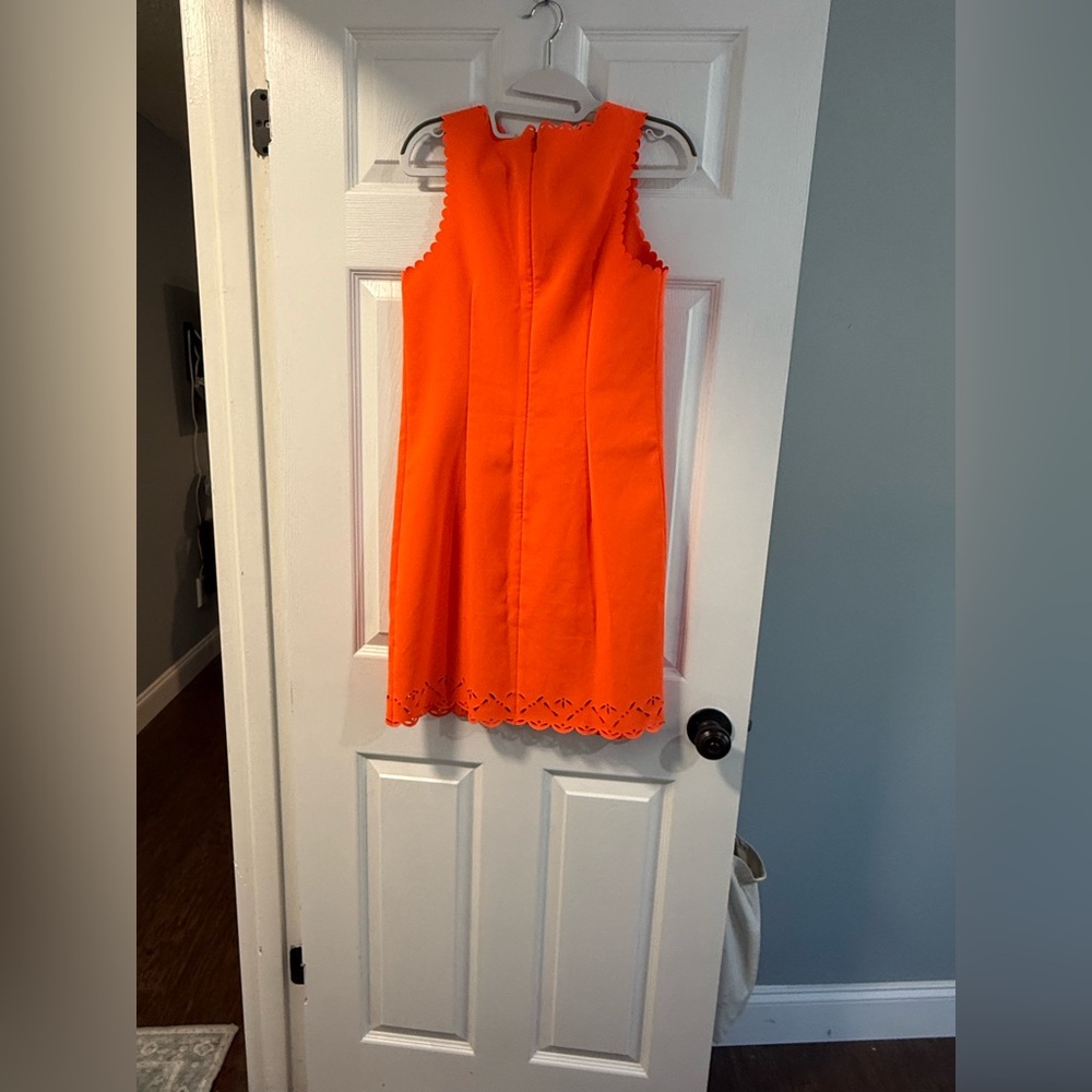 J. Crew - Orange Cut Out Dress - size 2 - Picture 5 of 6